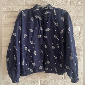 Vintage Lizsport tennis print jacket